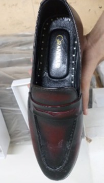 Burgundy loafer Crust leather