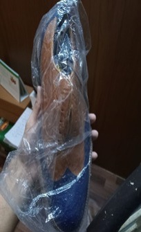 Blue and Brown Brouge Shoe