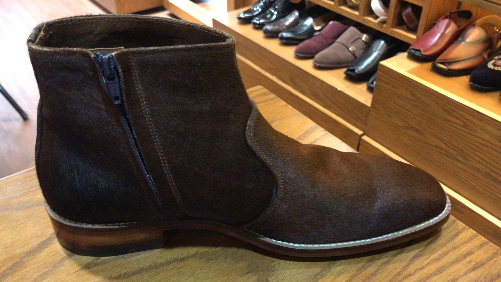 Chelsea Boot Cow Skin with Zip Brown