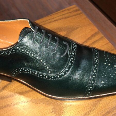 Oxford Cap Toe brogue Green