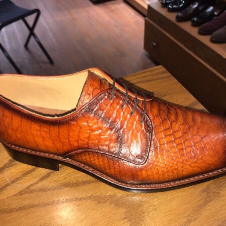 Derby Crocodile Pattern Orange
