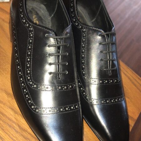 Whole Cut T Furma brouge Shoe Black