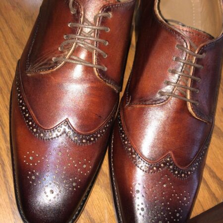 Derby Brouge wing Tip Brown