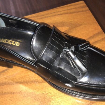 Elegant Tassels Loafers Black