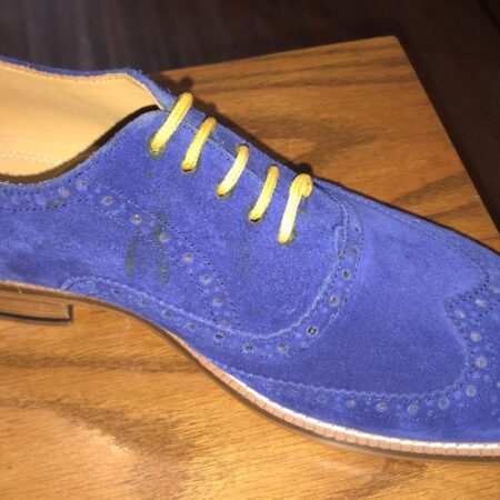 Oxford Suede Blue Leather Sole
