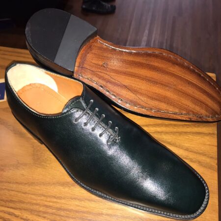 Whole Cut T Furma Wooden Sole Black