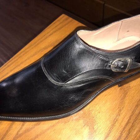 Side buckle shoes Black