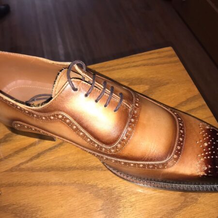 Oxford U Cut Patina brouge T Furma