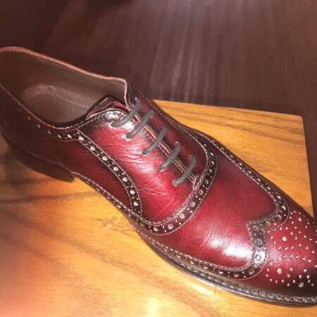 Oxford Full Brouge Wing Tip Burgundy