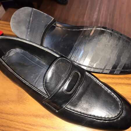 Penny Loafer Rubber Sole Black