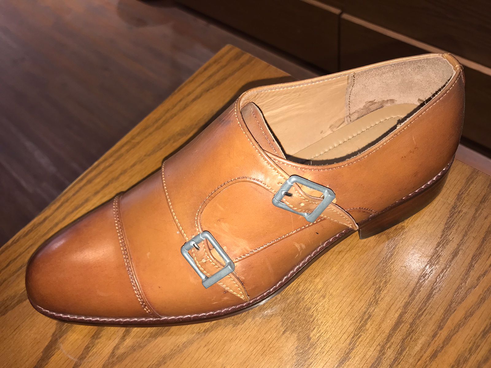 Double Monk Strap Cap Toe
