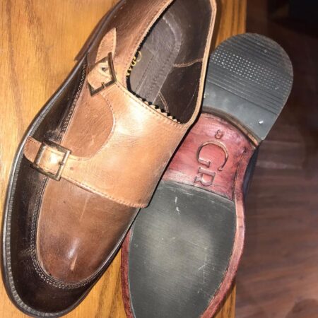 Double Monk  Strap Round Toip